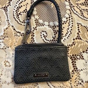 ALDO Black Geometric Wristlet